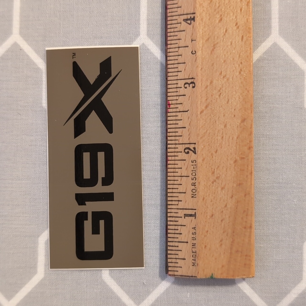 G19X™ Tactical Collectable Sticker – 3.5" – Tan/Black